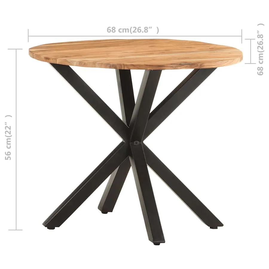 Table d'appoint 68x68x56 cm Bois d'acacia massif - 6