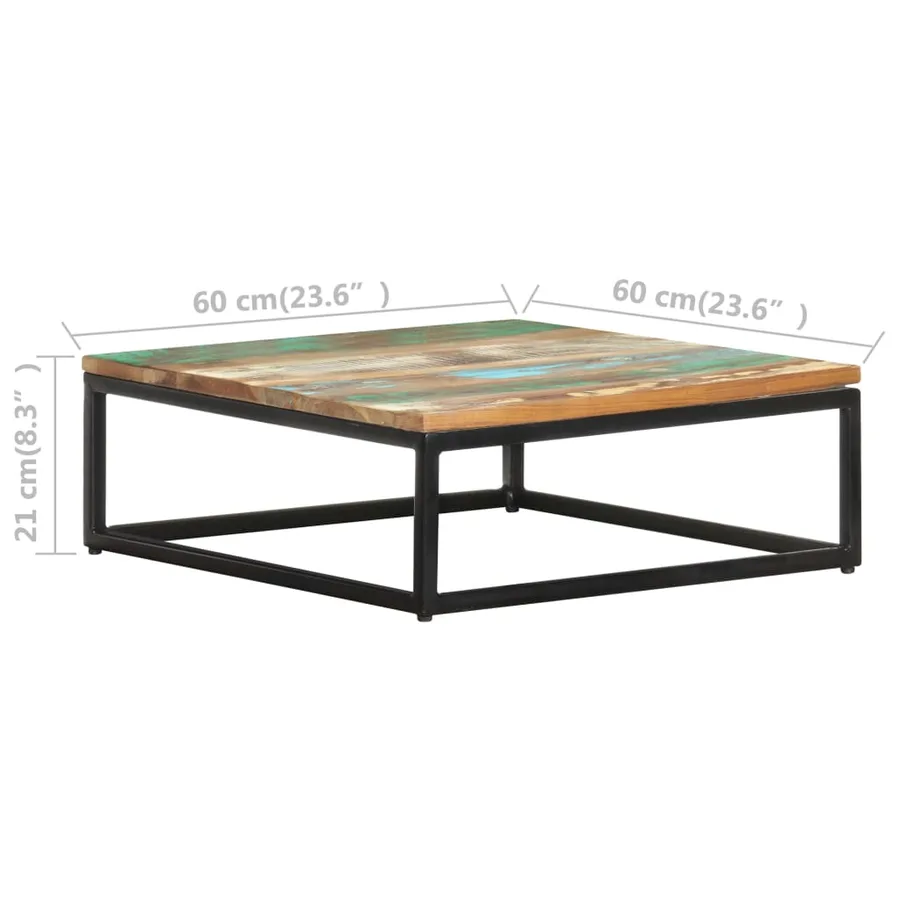 Tables basses gigognes 2 pcs Bois de récupération massif - 8