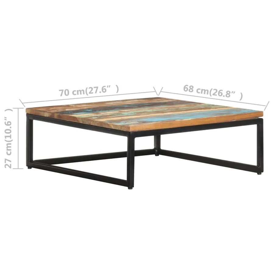 Tables basses gigognes 2 pcs Bois de récupération massif - 9