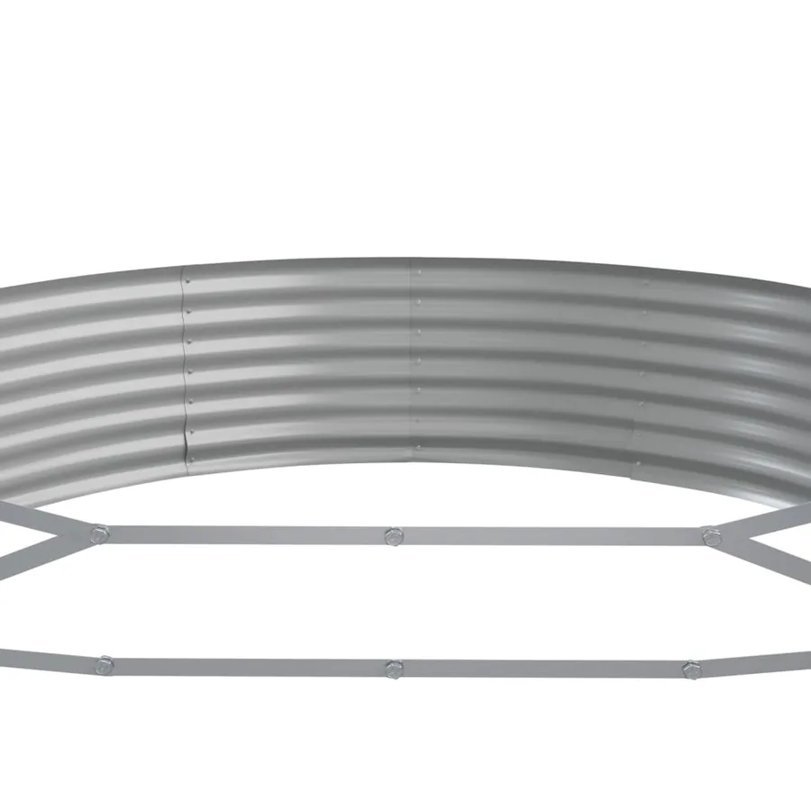 Lit surélevé de jardin Acier galvanisé 523x140x36cm Vert - 5