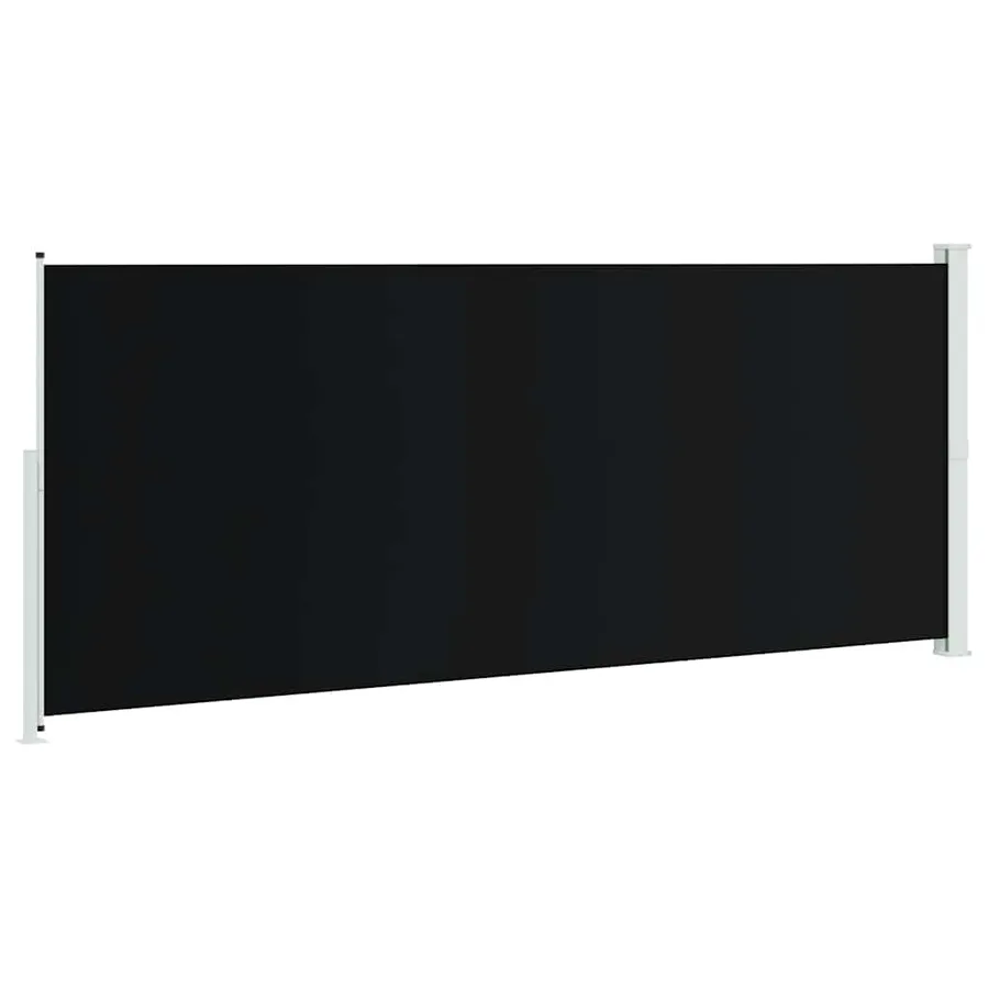 Auvent latéral rétractable de patio 200x500 cm Noir - 6