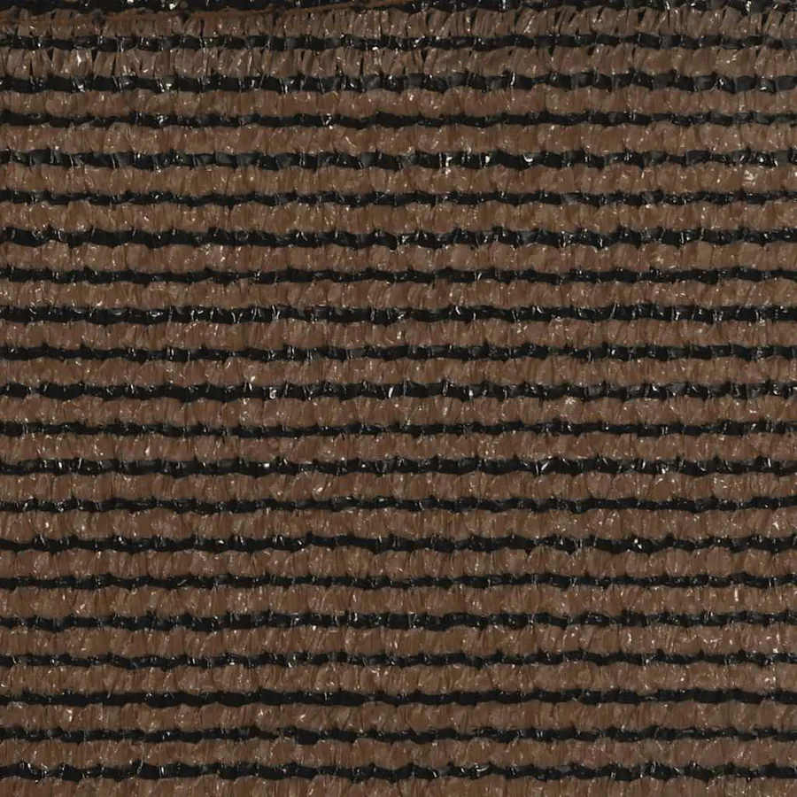 Voile d'ombrage 160 g/m² Marron 3x3x4,2 m PEHD - 9