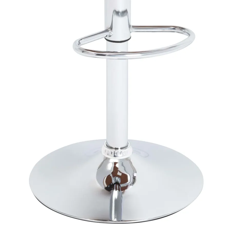 Tabouret de bar Blanc Similicuir - 6