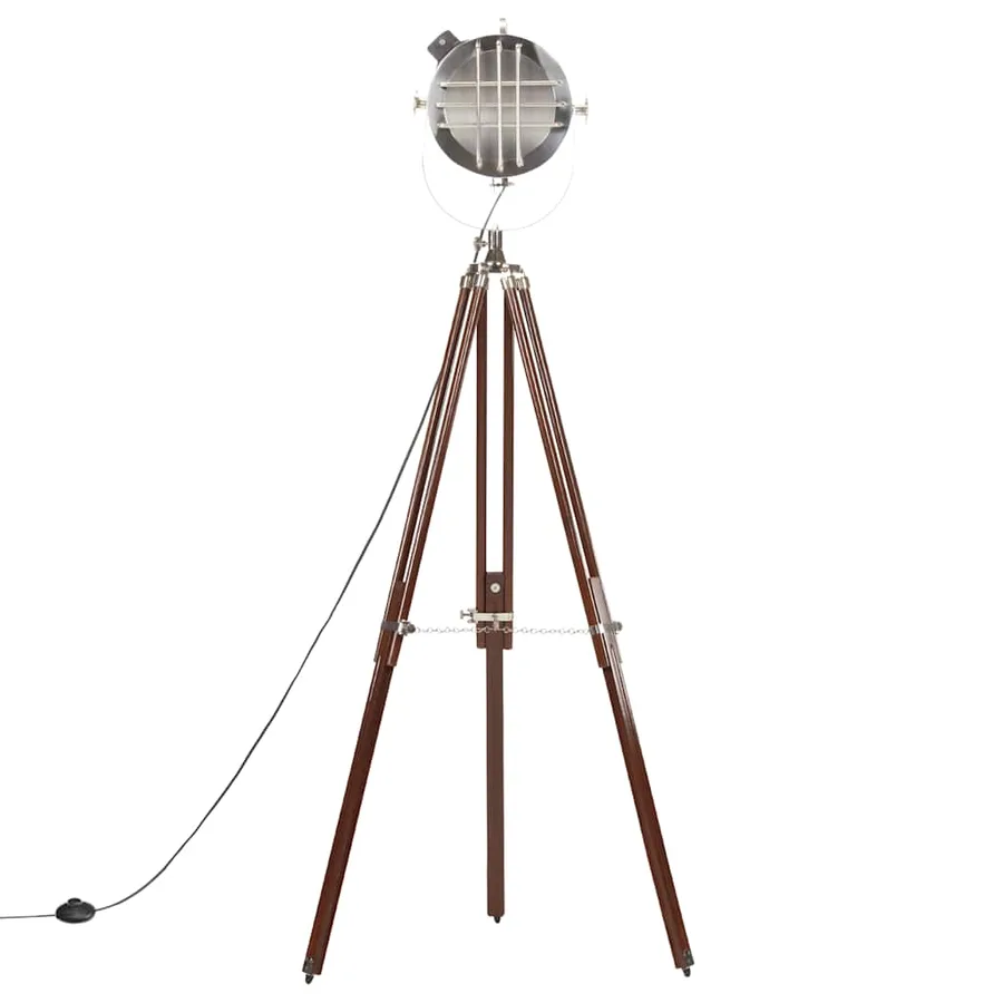 Lampadaire à trépied bois de manguier massif 180 cm - 5