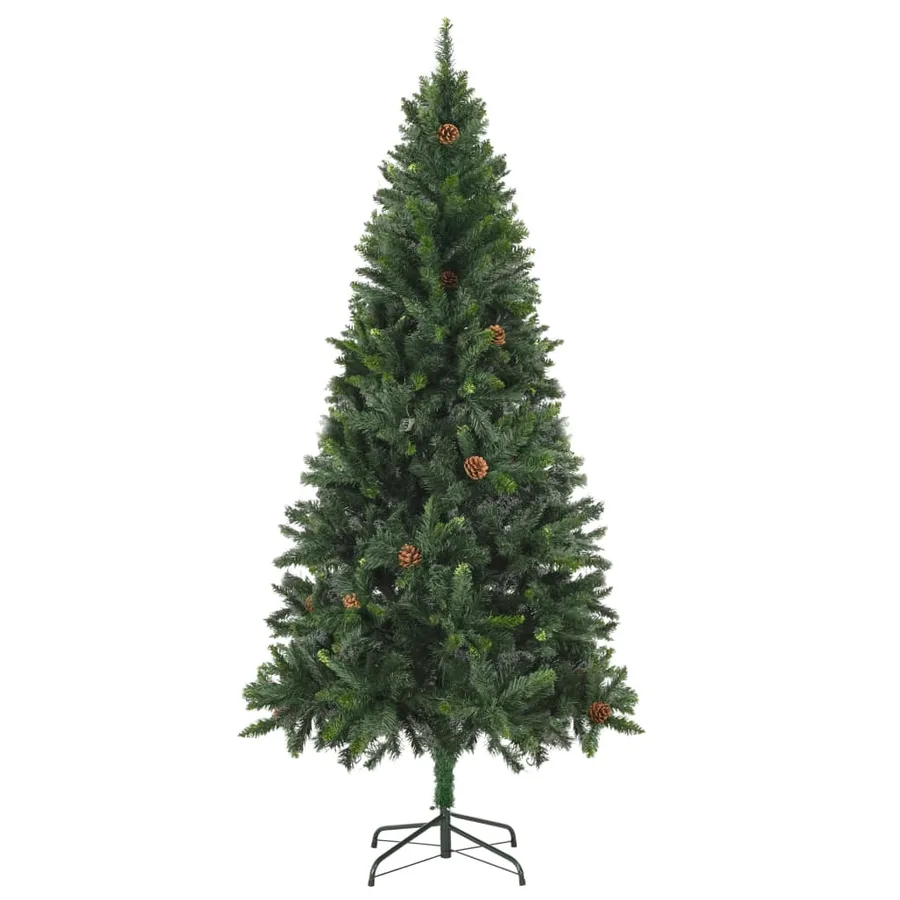 Sapin de Noël artificiel avec pommes de pin Vert 180 cm - 2