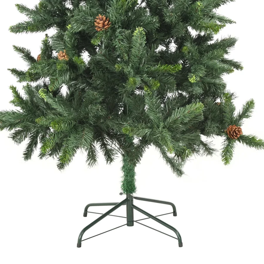 Sapin de Noël artificiel avec pommes de pin Vert 180 cm - 7