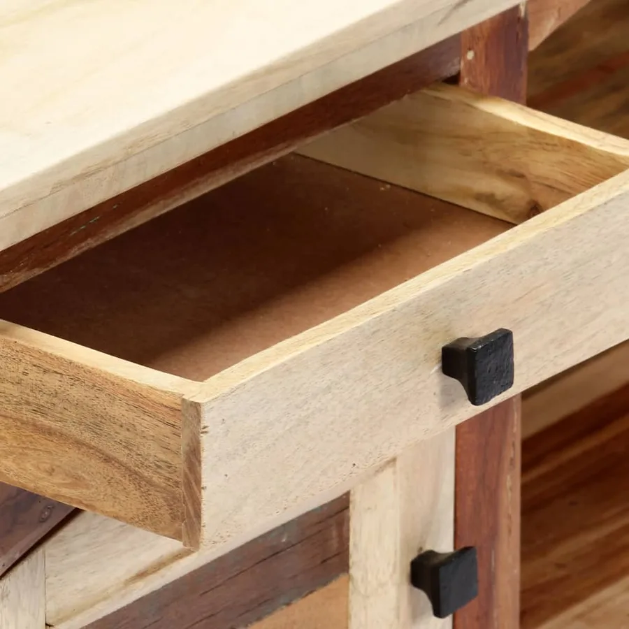 Meuble TV 120 x 30 x 40 cm Bois de récupération massif - 7