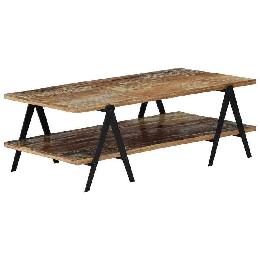 Table basse 115x60x40 cm Bois de récupération massif - 10