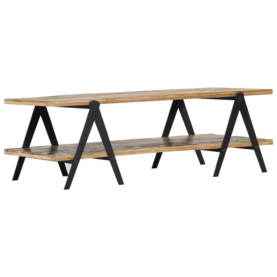 Table basse 115x60x40 cm Bois de récupération massif - 2
