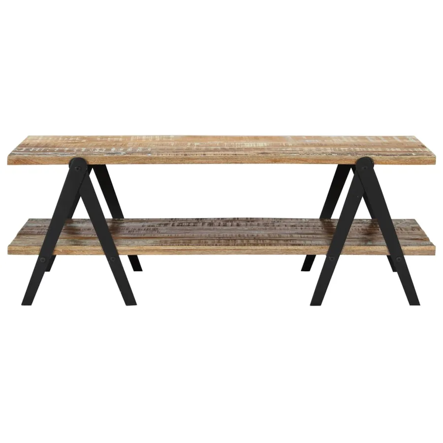 Table basse 115x60x40 cm Bois de récupération massif - 3