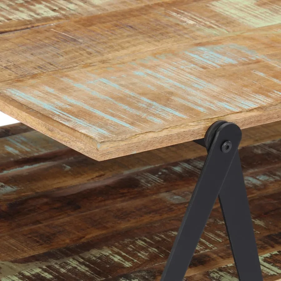 Table basse 115x60x40 cm Bois de récupération massif - 5