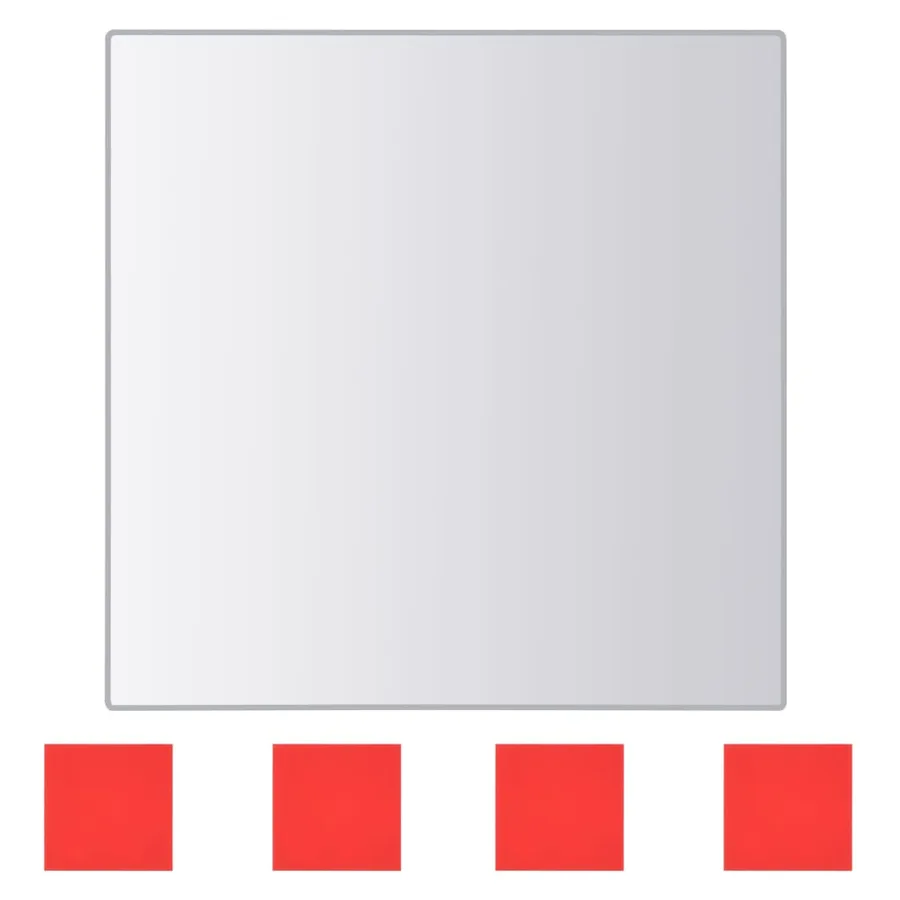 Carreau de miroir 24 pcs Carré Verre - 5