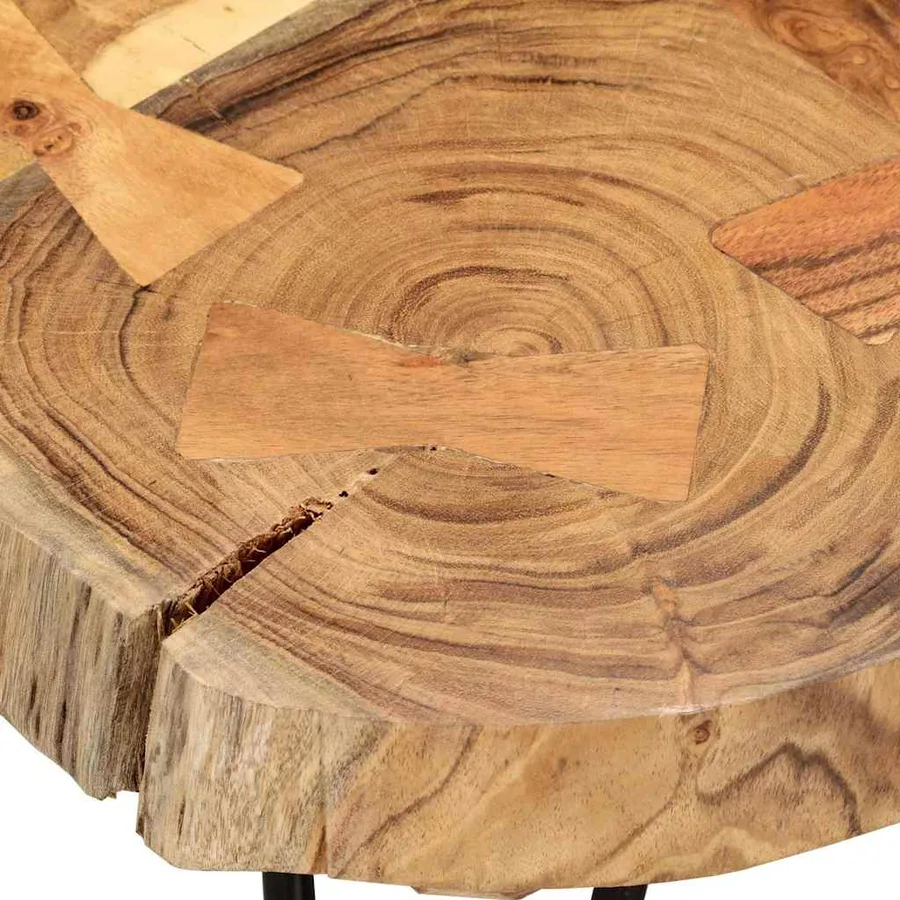 Table basse 35 cm 6 troncs Bois - 7