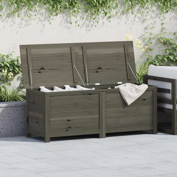 Boîte à coussins extérieur Anthracite 150x50x56 cm Sapin massif