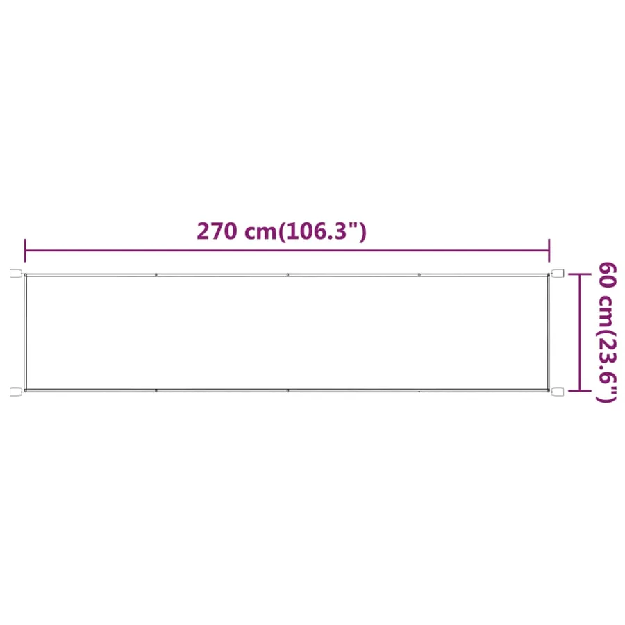 Auvent vertical Vert clair 60x270 cm Tissu oxford - 6