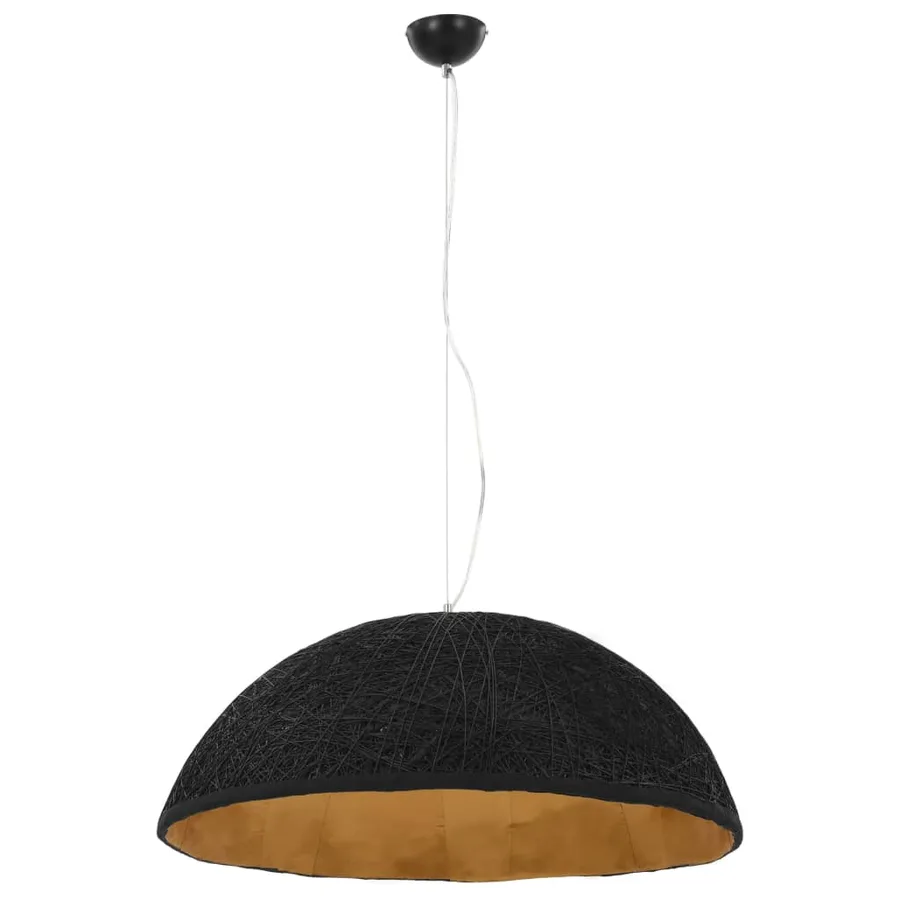 Lampe suspendue Noir et doré Ø70 cm E27 - 3