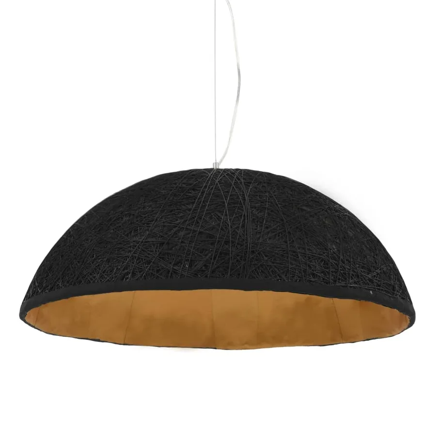 Lampe suspendue Noir et doré Ø70 cm E27 - 4