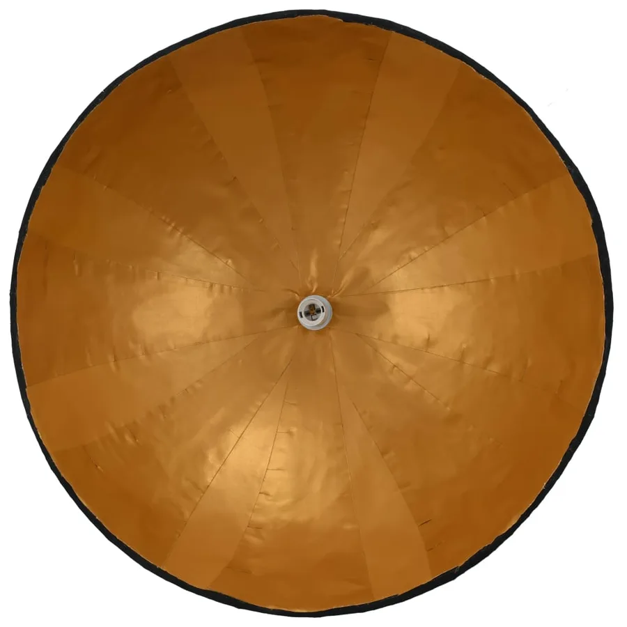 Lampe suspendue Noir et doré Ø70 cm E27 - 5