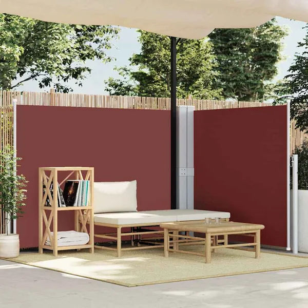 Auvent latéral rétractable Marron 140 x 600 cm