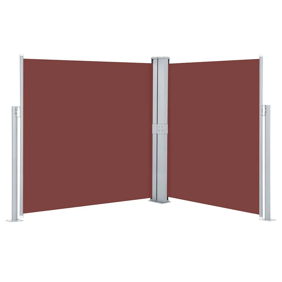 Auvent latéral rétractable Marron 140 x 600 cm - 2