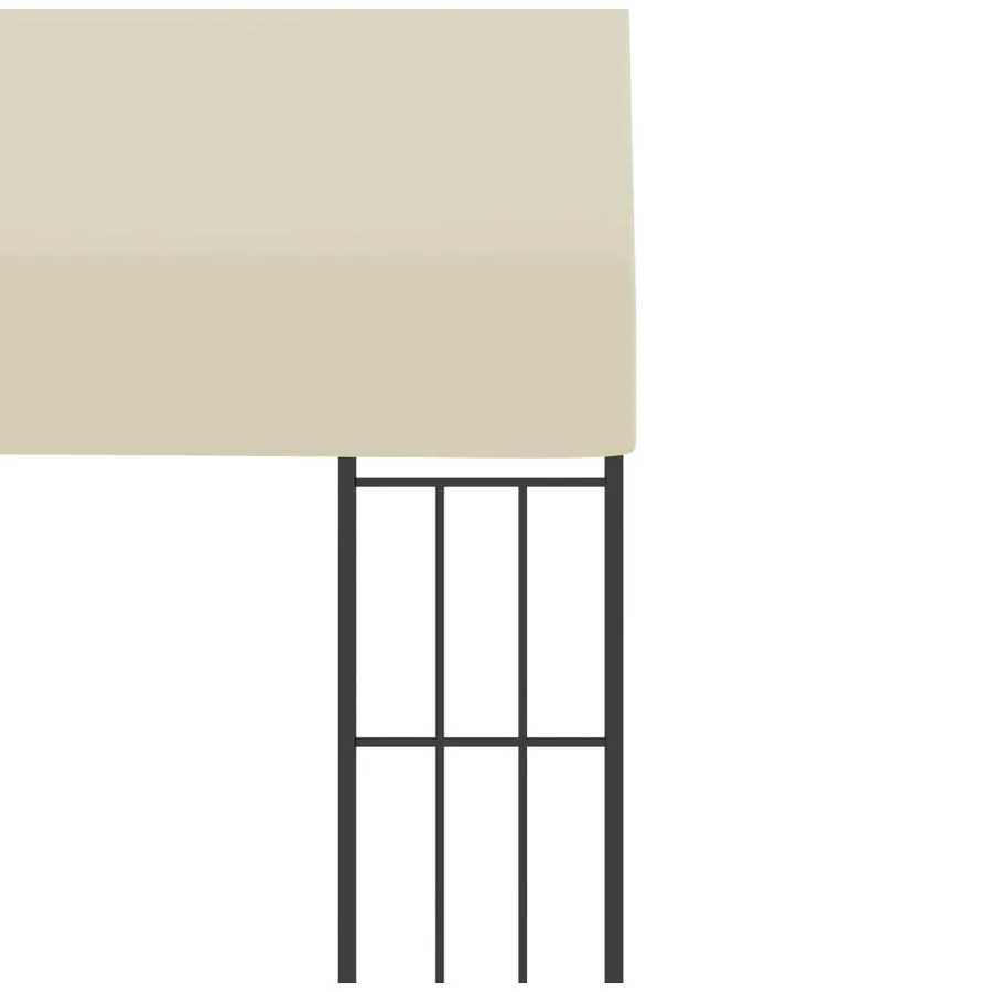 Belvédère mural 3x3 m Crème Tissu - 5