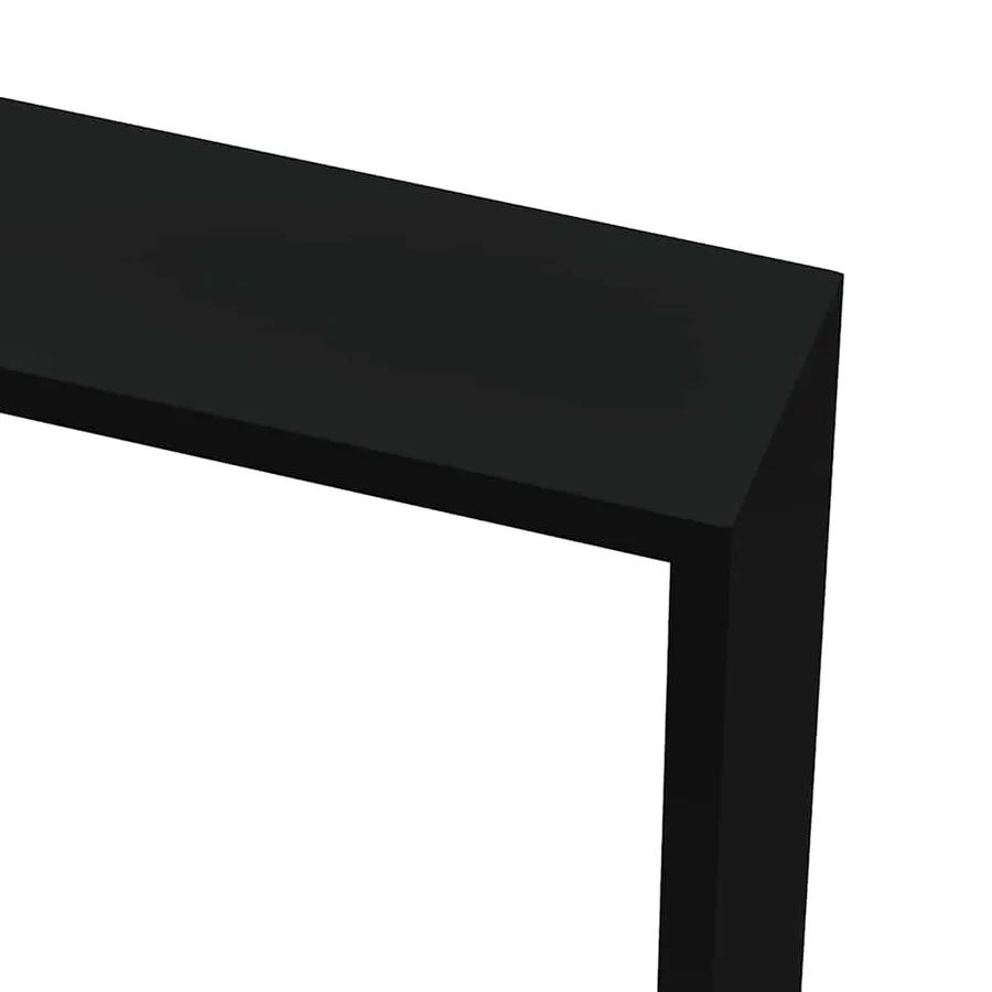 Étagères murales sous forme de cube 3 pcs Noir MDF - 8