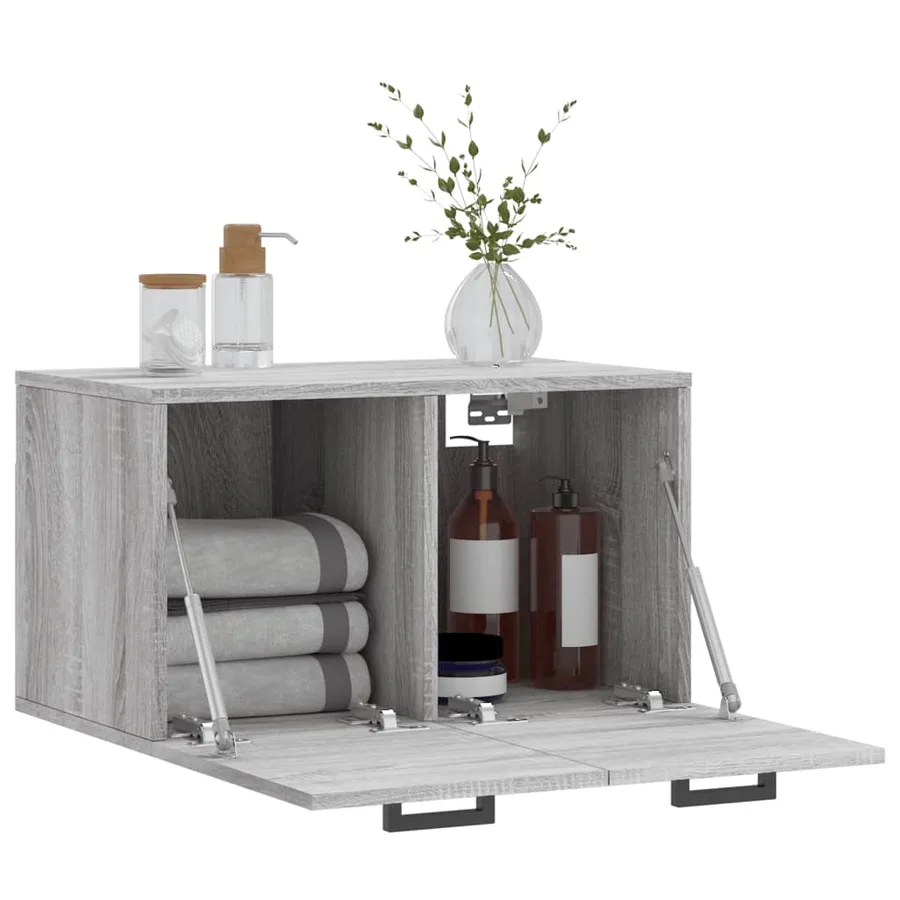 Armoire murale Sonoma gris 60x36,5x35 cm Bois d'ingénierie - 10
