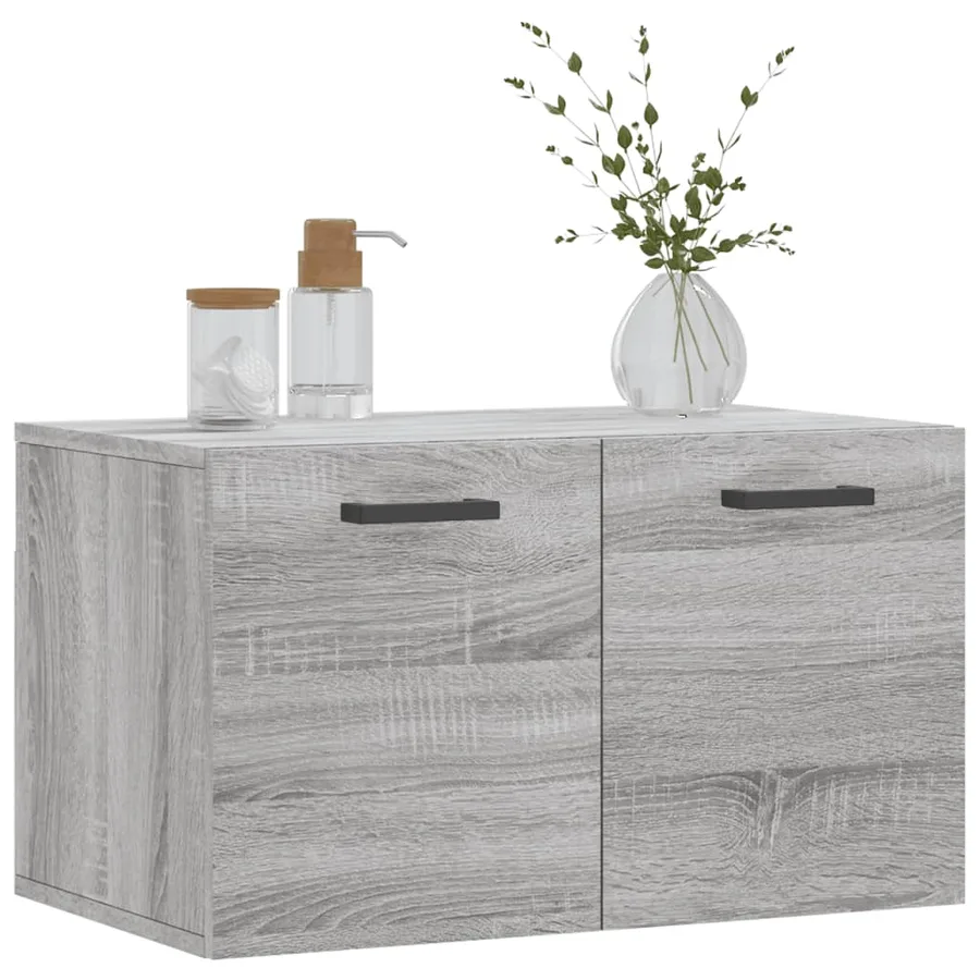 Armoire murale Sonoma gris 60x36,5x35 cm Bois d'ingénierie - 9