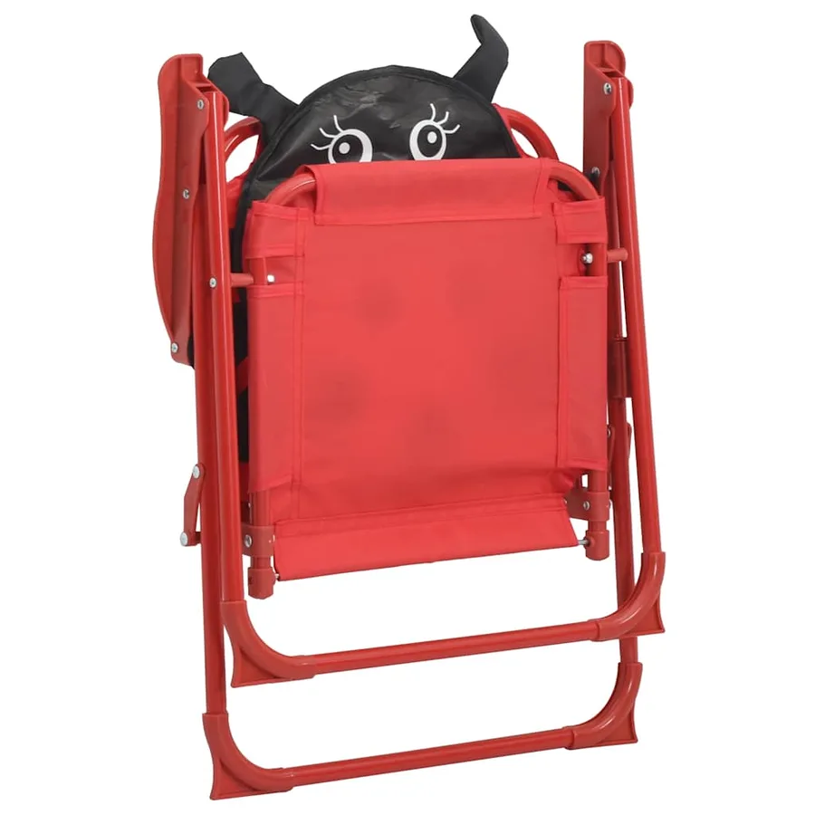 Jeu de bistro avec parasol pour enfants 3 pcs Rouge - 11