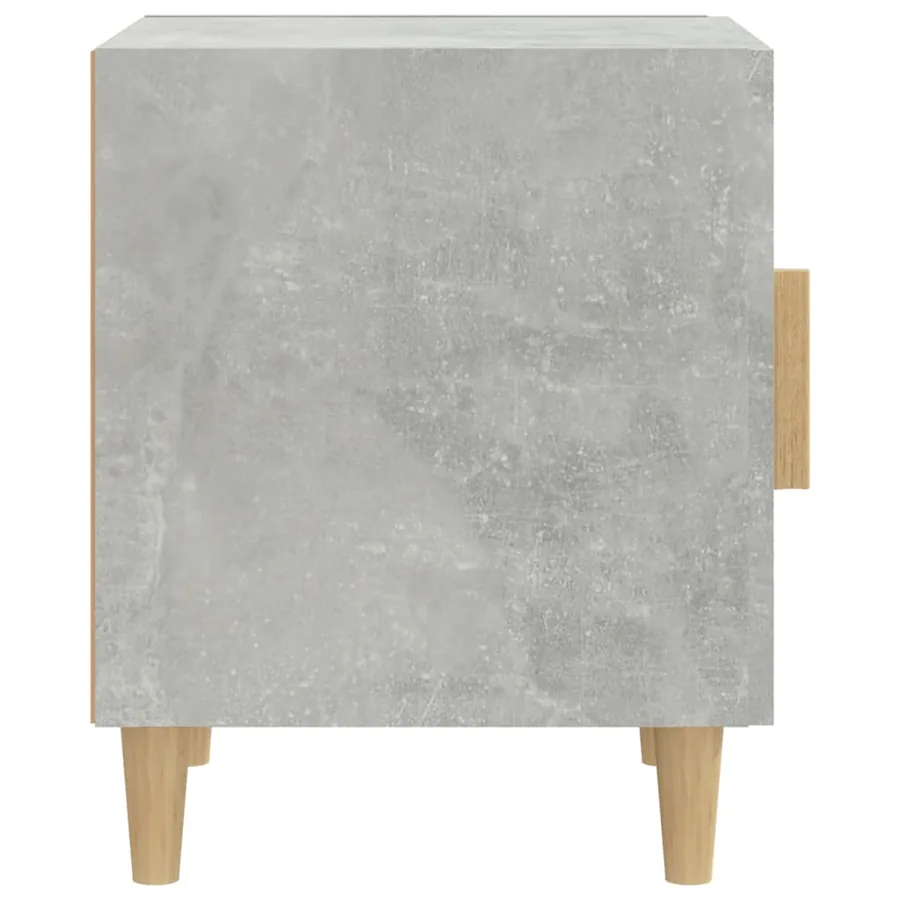 Table de chevet Gris béton Bois d'ingénierie - 4