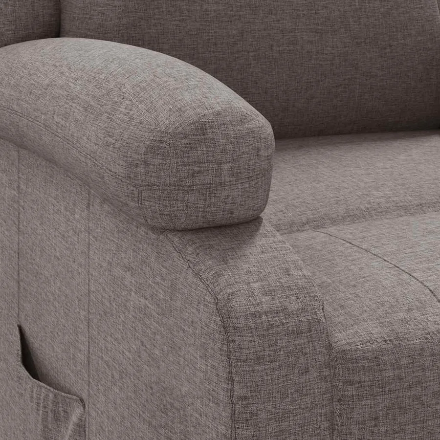 Fauteuil inclinable Taupe Tissu - 7
