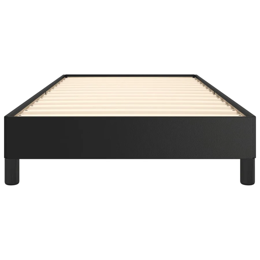 Cadre de lit sans matelas noir 90x200 cm similicuir - 5