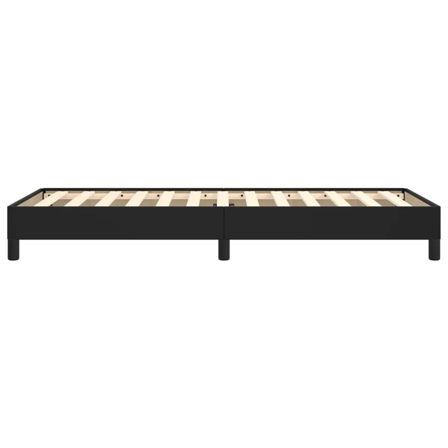 Cadre de lit sans matelas noir 90x200 cm similicuir - 6