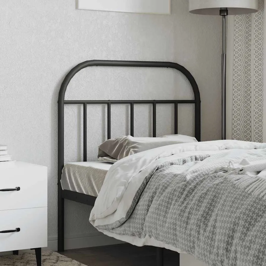 Tête de lit de remplacement métal noir 90 cm - 3