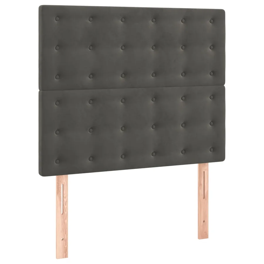 Sommier à lattes de lit avec matelas Gris foncé 100x200 cm - 6