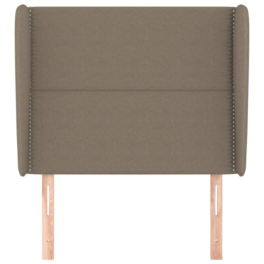 Tête de lit avec oreilles Taupe 93x23x118/128 cm Tissu - 3