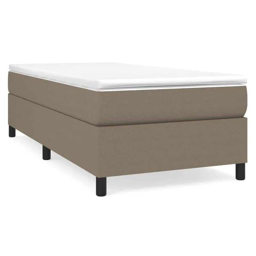Sommier à lattes de lit avec matelas Taupe 80x200 cm Tissu - 2