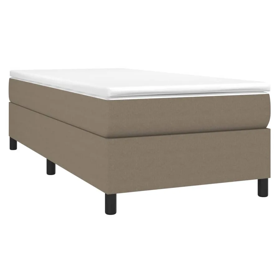 Sommier à lattes de lit avec matelas Taupe 80x200 cm Tissu - 3