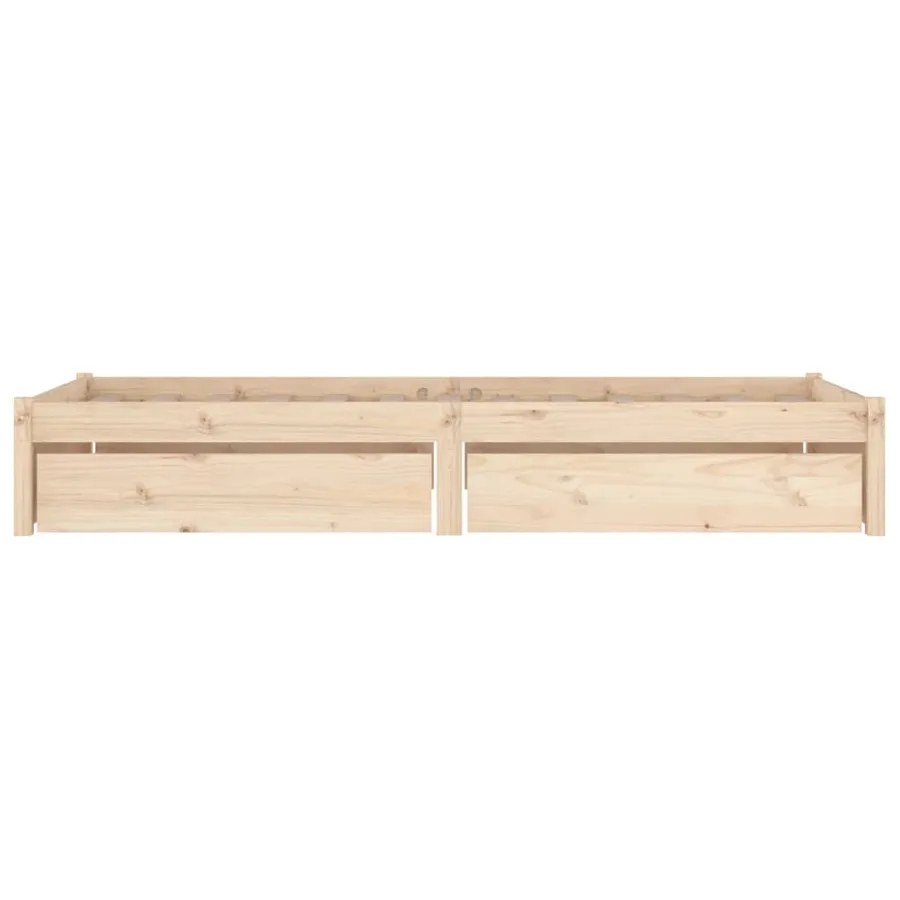Cadre de lit sans matelas avec tiroirs - 4