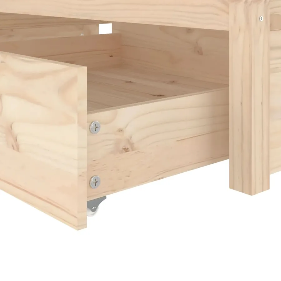 Cadre de lit sans matelas avec tiroirs - 7