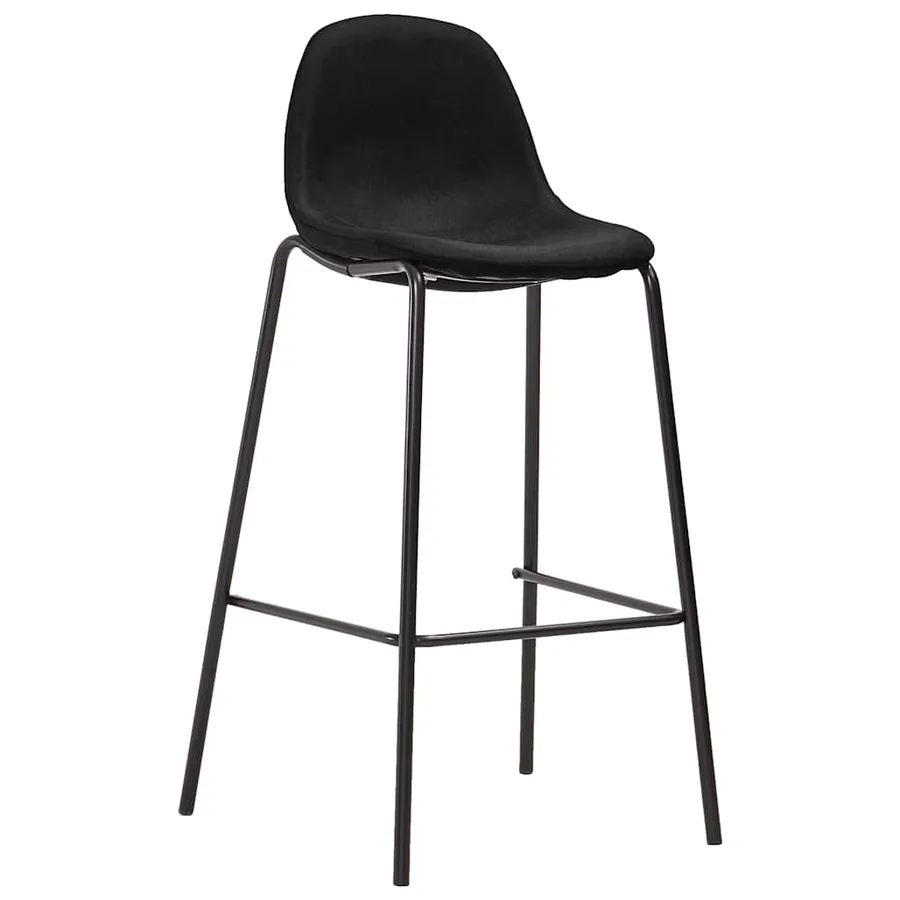 Ensemble de bar 3 pcs Tissu Noir - 6