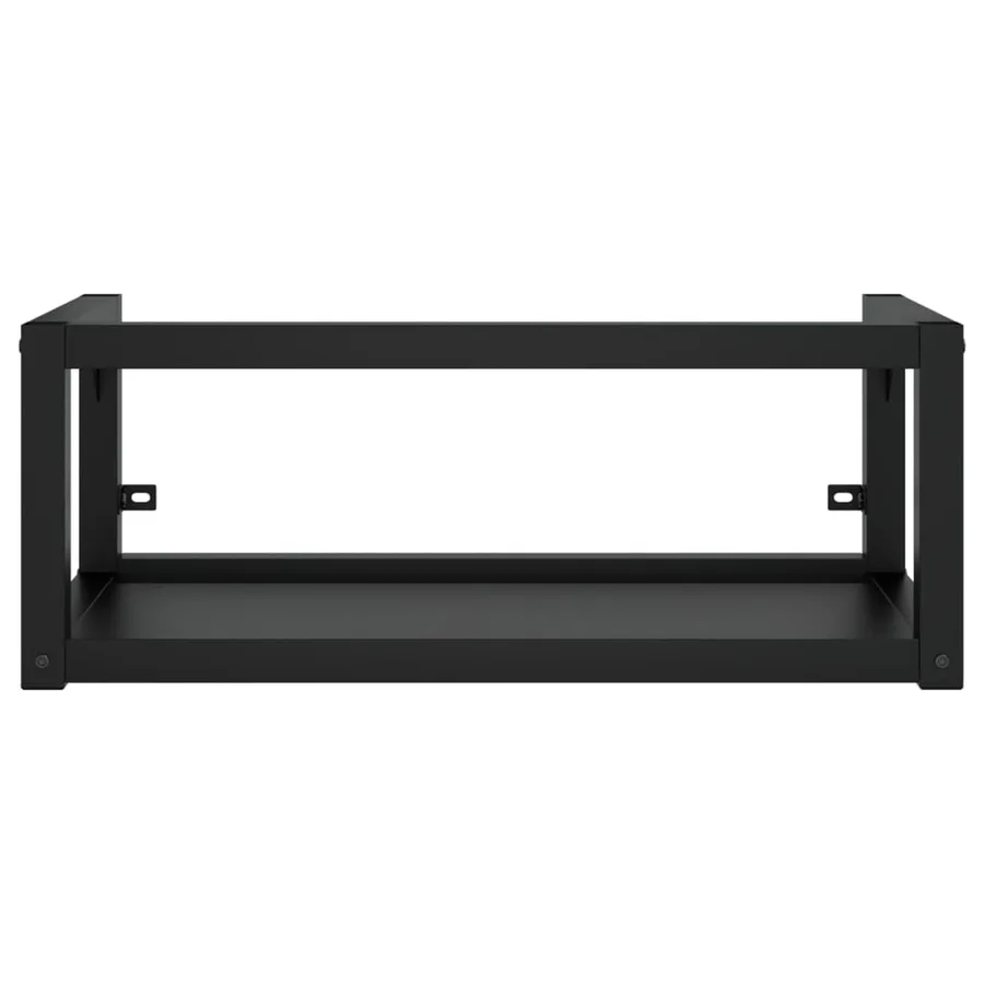 Cadre de lavabo de salle de bain vasque à encastrer Noir Fer - 4