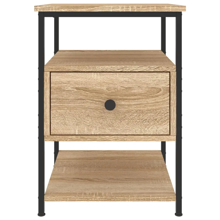 Tables de chevet 2 pcs chêne sonoma 40x42x56 cm bois ingénierie - 7