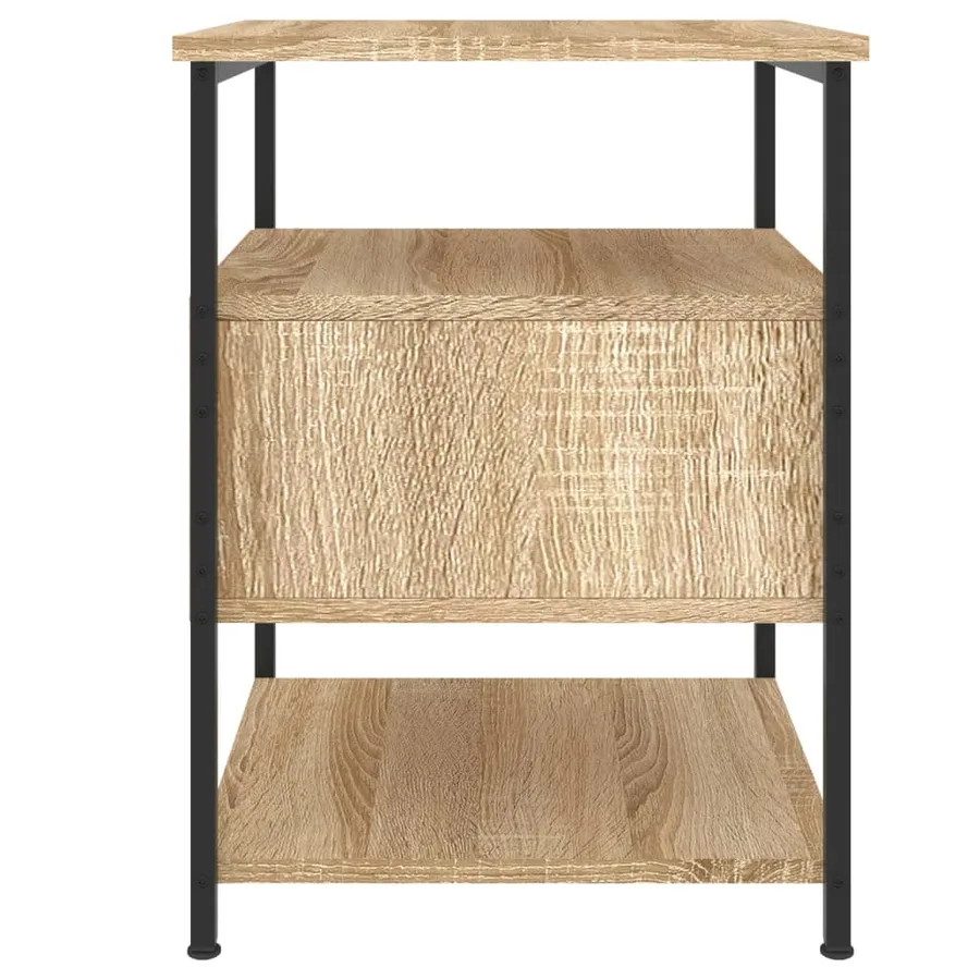 Tables de chevet 2 pcs chêne sonoma 40x42x56 cm bois ingénierie - 8