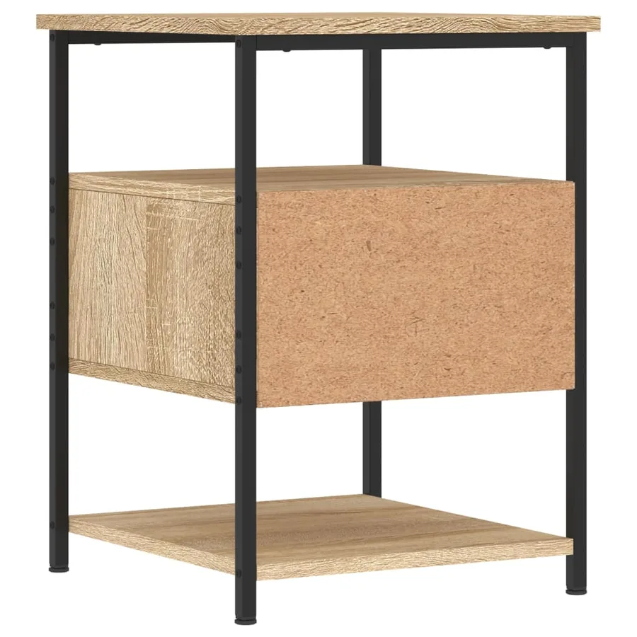 Tables de chevet 2 pcs chêne sonoma 40x42x56 cm bois ingénierie - 9
