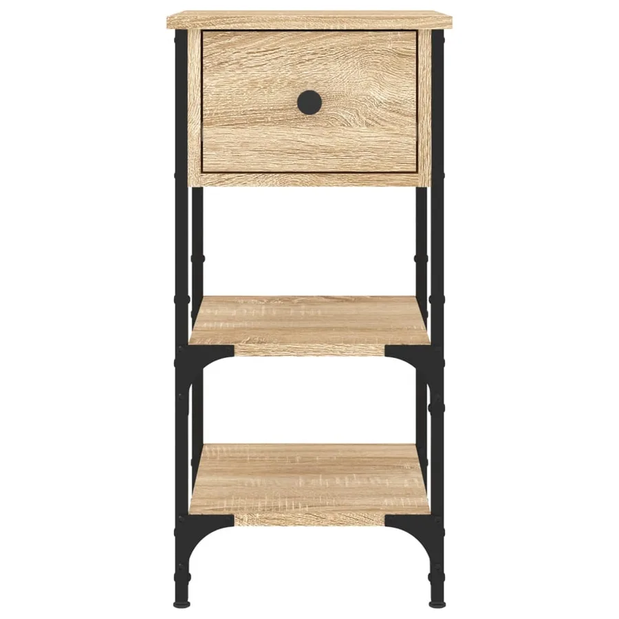 Tables de chevet 2 pcs chêne sonoma 34x36x70 cm bois ingénierie - 7