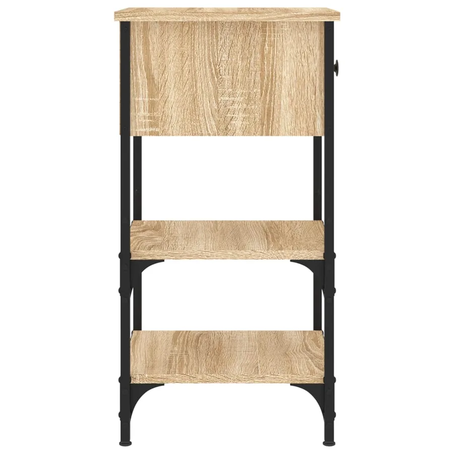 Tables de chevet 2 pcs chêne sonoma 34x36x70 cm bois ingénierie - 8