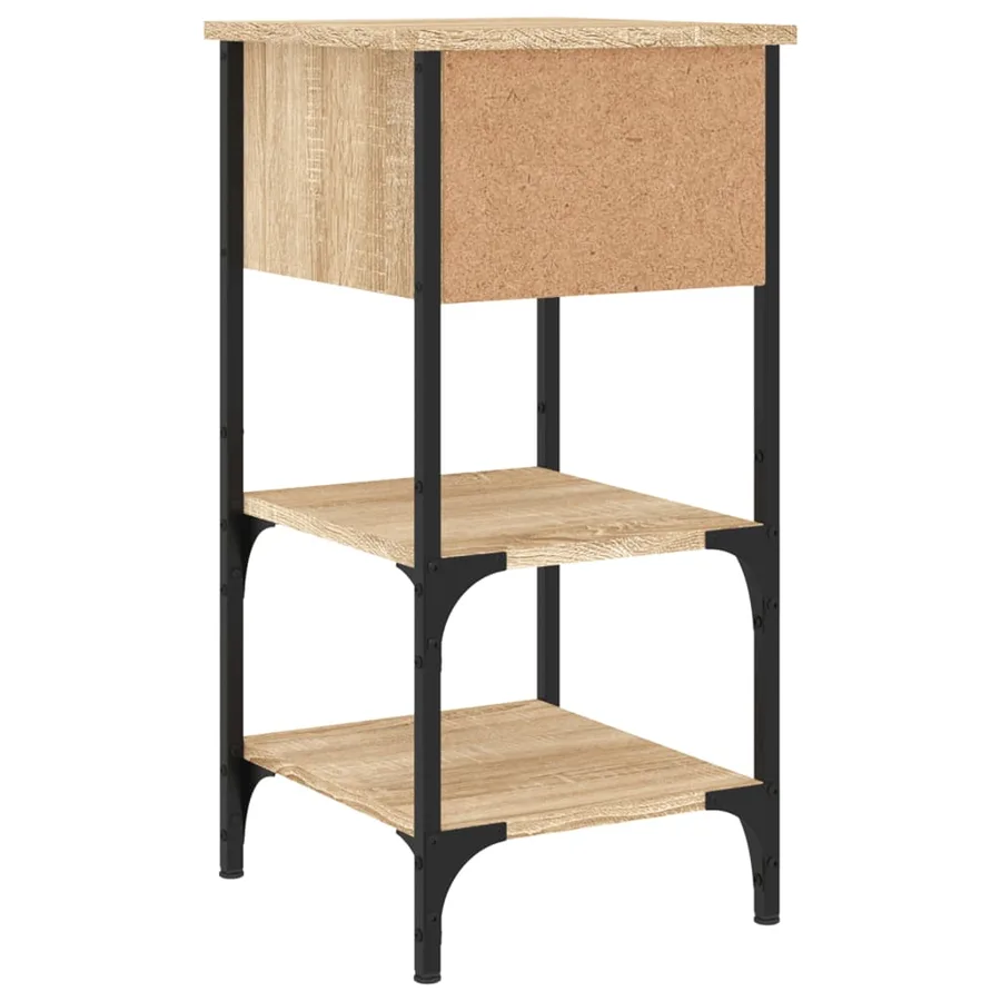 Tables de chevet 2 pcs chêne sonoma 34x36x70 cm bois ingénierie - 9