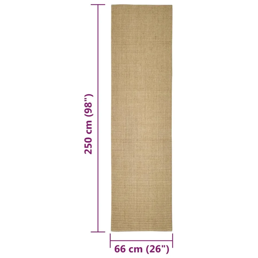 Tapis en sisal pour griffoir 66x250 cm - 6