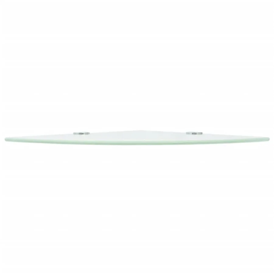 Étagère de coin avec supports chromés Verre Blanc 25 x 25 cm - 3